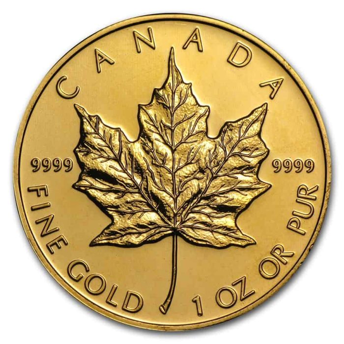 1 oz Random Year RCM Canadian Gold Maple .9999