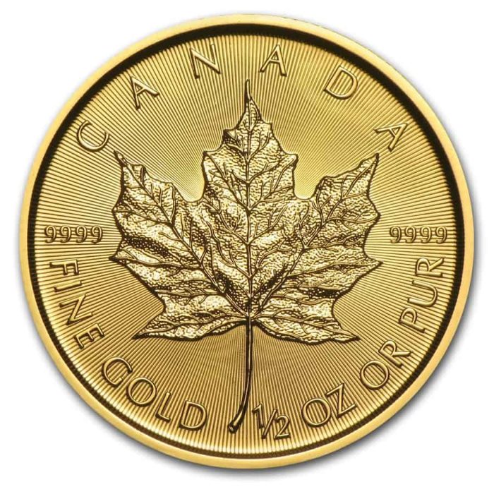 1/2 oz Random Year RCM Canadian Gold Maple .9999