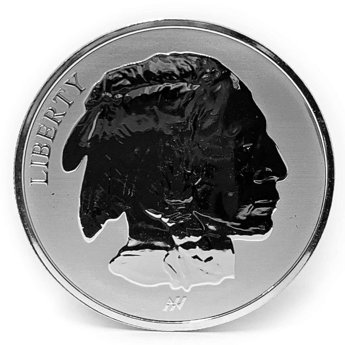 1 oz Reverse Buffalo Silver Rounds .999 - Image 2