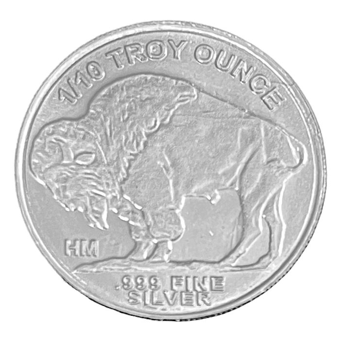 1/10 oz Buffalo Silver Rounds .999