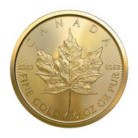 1/2 oz 2024 RCM Canadian Gold Maple .9999