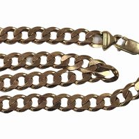 9K Gold Curb Link Chain